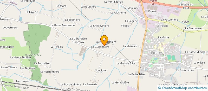 localisation de l'entreprise EARL RUBIN VP à ETRELLES