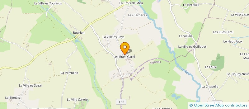 localisation de l'entreprise EARL RUE GAREL à LOSCOUET-SUR-MEU