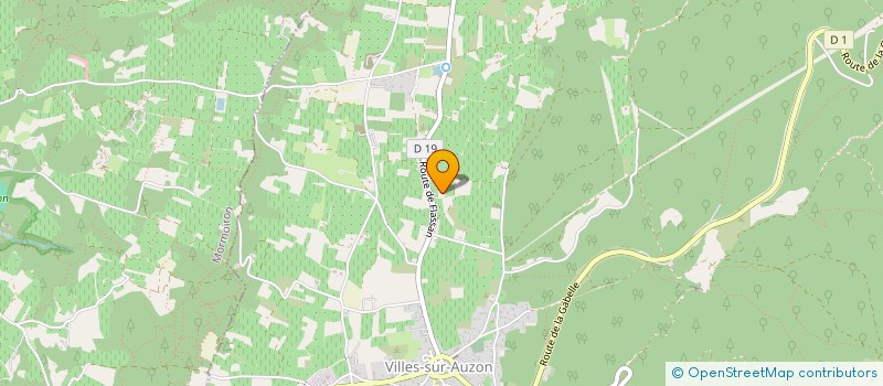 localisation de l'entreprise EARL RUEL FREDERIC  VILLES-SUR-AUZON