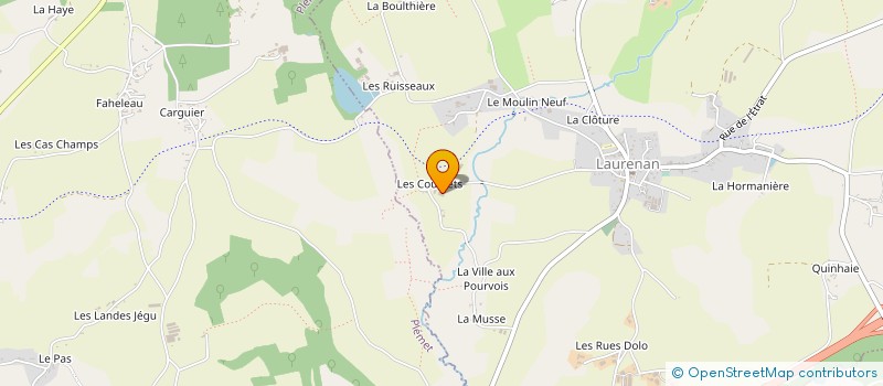 localisation de l'entreprise EARL RUELLEU à ILLIFAUT