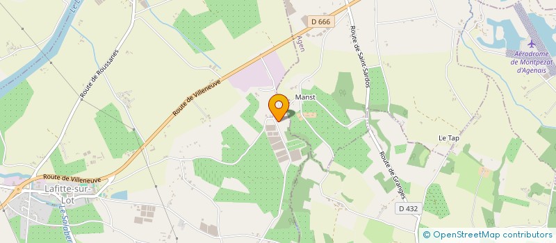 localisation de l'entreprise EARL RUISSEAU TORD à LAFITTE-SUR-LOT