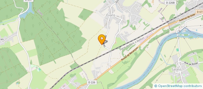 localisation de l'entreprise EARL RUISSEAUX  EVANS