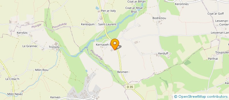 localisation de l'entreprise EARL RUNGOAT  PLOUZEVEDE