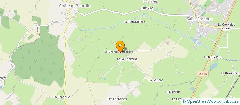 localisation de l'entreprise EARL SABOURIN STEPHANE à SAINT-PARDOUX-SOUTIERS