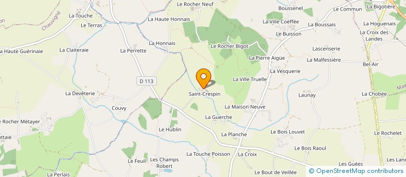 localisation de l'entreprise EARL SAINT CRESPIN à SAINT-MARC-LE-BLANC
