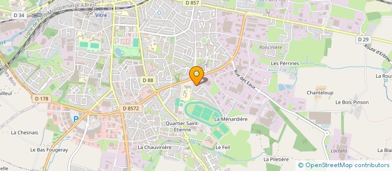 localisation de l'entreprise EARL SAINT ETIENNE à VITRE