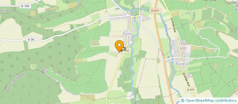 localisation de l'entreprise EARL SAINT FIRMIN  POLISY