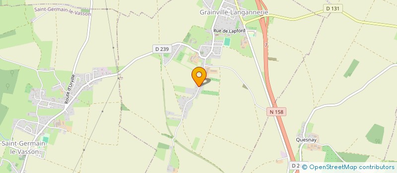 localisation de l'entreprise EARL SAINT HILAIRE  GRAINVILLE-LANGANNERIE