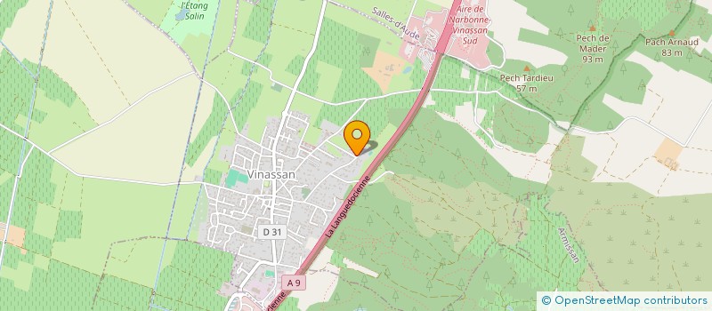 localisation de l'entreprise EARL SAINT JUST  VINASSAN