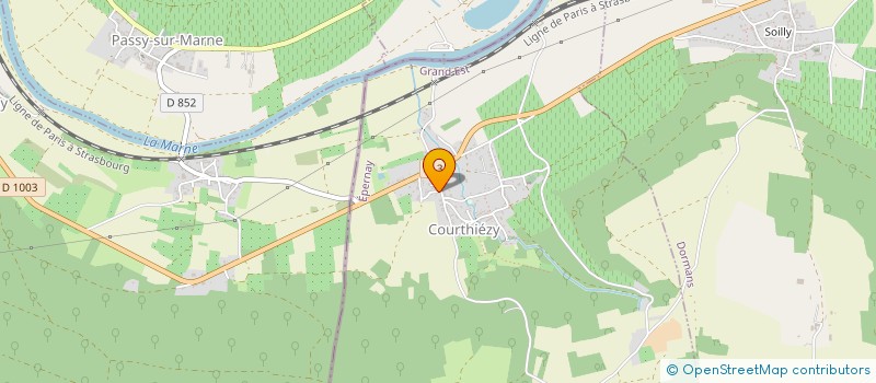 localisation de l'entreprise EARL SAINT LAURENT  COURTHIEZY