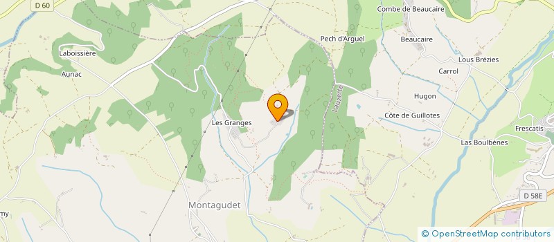 localisation de l'entreprise EARL SAINT VINCENT  CAZES-MONDENARD