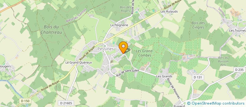 localisation de l'entreprise EARL SAINTONGE FRUITIERE à PESSINES