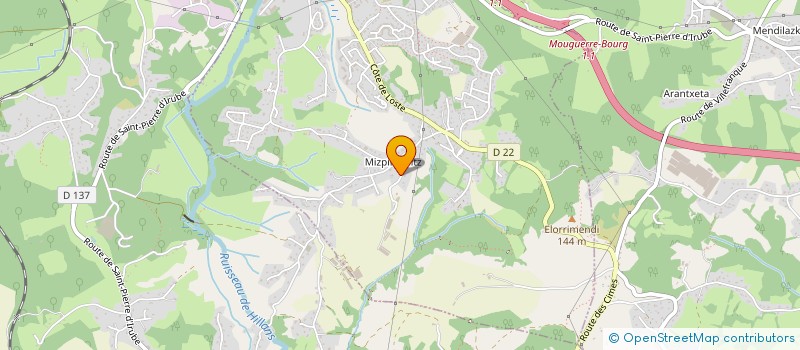 localisation de l'entreprise EARL SALLABERRY PERE ET FILS  SAINT-PIERRE-D'IRUBE