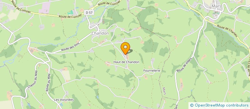 localisation de l'entreprise EARL SANEROT  CHANDON