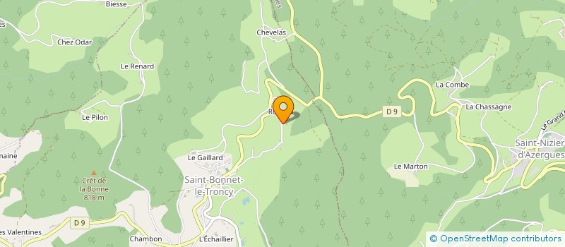 localisation de l'entreprise EARL SANLAVILLE  SAINT-BONNET-LE-TRONCY