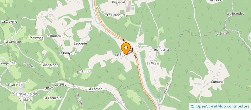 localisation de l'entreprise EARL SANTRAN à JOURNIAC