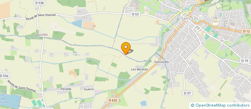 localisation de l'entreprise EARL SARRAMIAC à SAINT-LYS