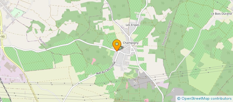 localisation de l'entreprise EARL SAULAIS à SOUZAY-CHAMPIGNY