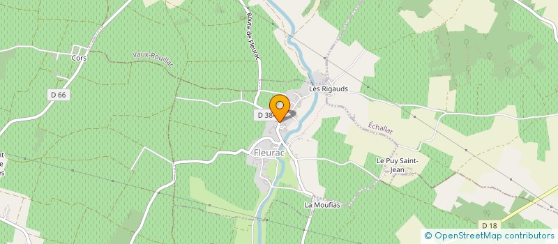 localisation de l'entreprise EARL SAUNIER JACKI à FLEURAC