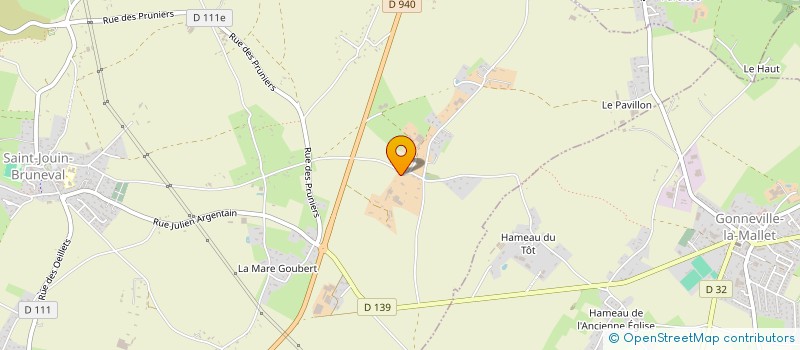 localisation de l'entreprise EARL SAUTREUIL  SAINT-JOUIN-BRUNEVAL