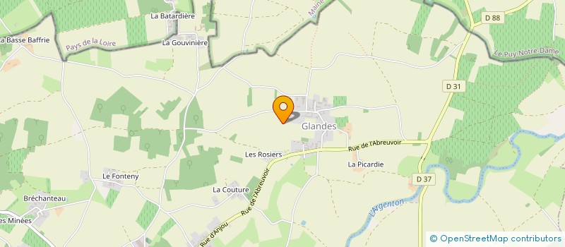 localisation de l'entreprise EARL SAVARIT NICOLAS AGRI  LORETZ-D'ARGENTON