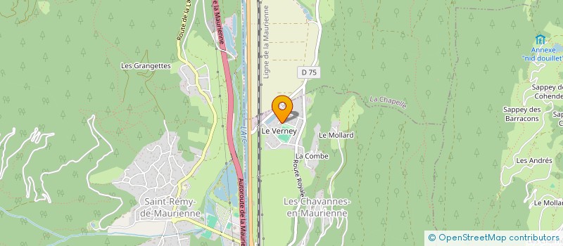 localisation de l'entreprise EARL SAVOIE MAURIENNE EQUITATION  SAINT-REMY-DE-MAURIENNE