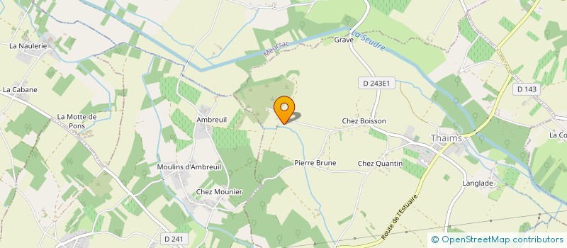 localisation de l'entreprise EARL SEGUINEAU-BERTHELOT  THAIMS