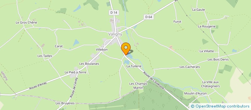 localisation de l'entreprise EARL SEPTIER L ET B  VALIGNY