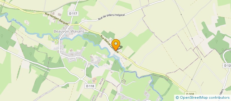 localisation de l'entreprise EARL SEPTIER PHILIPPE  BEAUVOIR-WAVANS