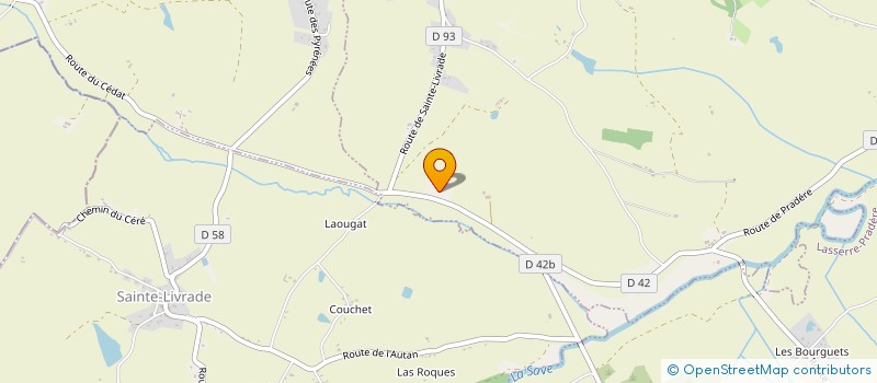 localisation de l'entreprise EARL SERNIGUET  LE CASTERA