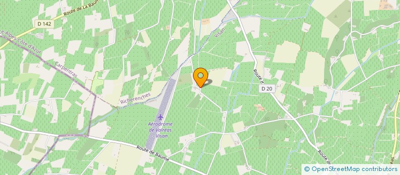 localisation de l'entreprise EARL SERRATORIS  VISAN