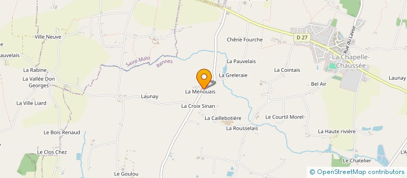 localisation de l'entreprise EARL SEVIN  LA CHAPELLE-CHAUSSEE