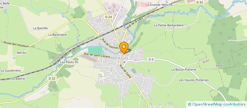 localisation de l'entreprise EARL SEVIN  EVRON