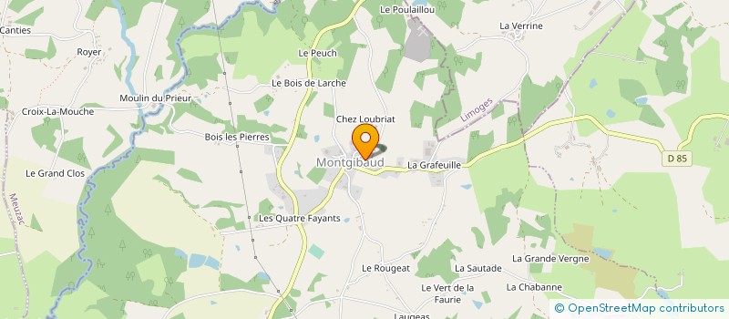 localisation de l'entreprise EARL SIBLOT  MONTGIBAUD