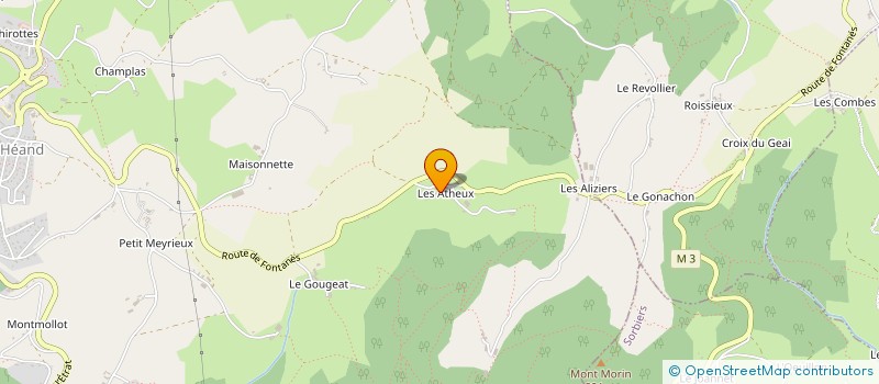 localisation de l'entreprise EARL SIMON FREDERIC à SAINT-HEAND