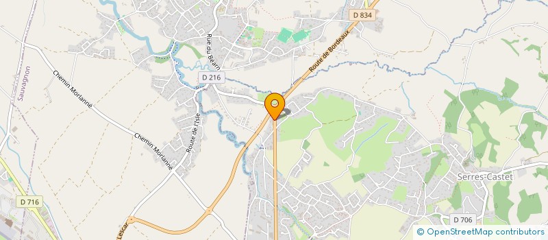 localisation de l'entreprise EARL SOCIETE D'ENTRAINEMENT CAROLINE BONIN à SERRES-CASTET