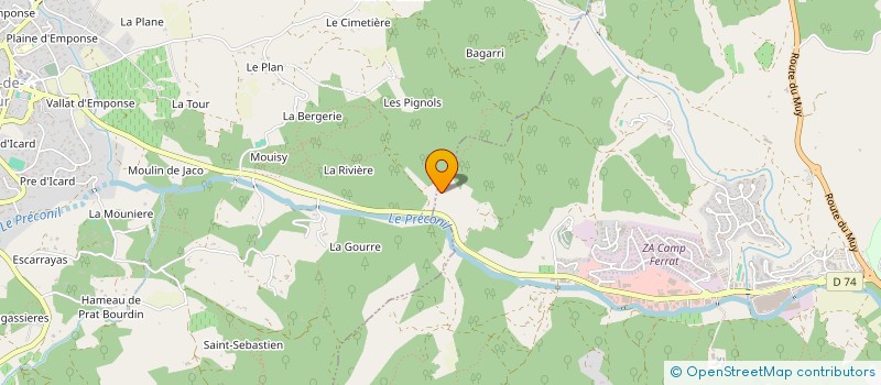 localisation de l'entreprise EARL SOLEIL FILANT à SAINTE-MAXIME