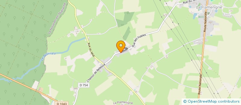 localisation de l'entreprise EARL SOPHIE ET HUBERT DUPONT  LA FLAMENGRIE