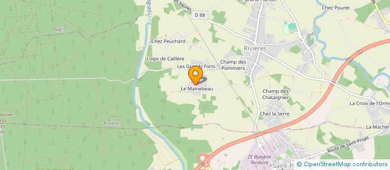 localisation de l'entreprise EARL SOUMAGNE à YVRAC-ET-MALLEYRAND