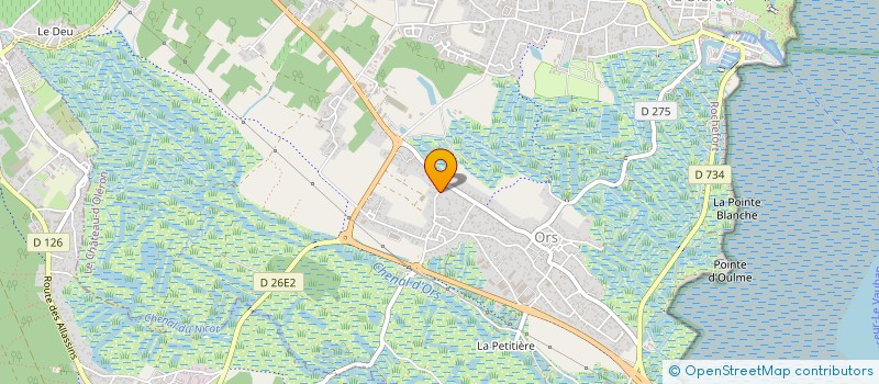 localisation de l'entreprise EARL SOURBIER HUITRES  LE CHATEAU-D'OLERON