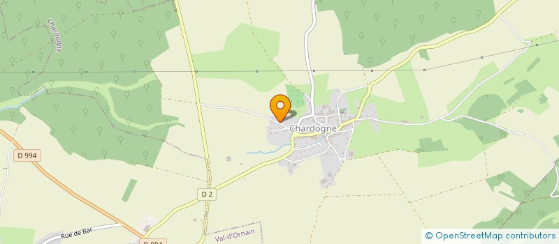 localisation de l'entreprise EARL SOURCE DE LA CHEE  CHARDOGNE