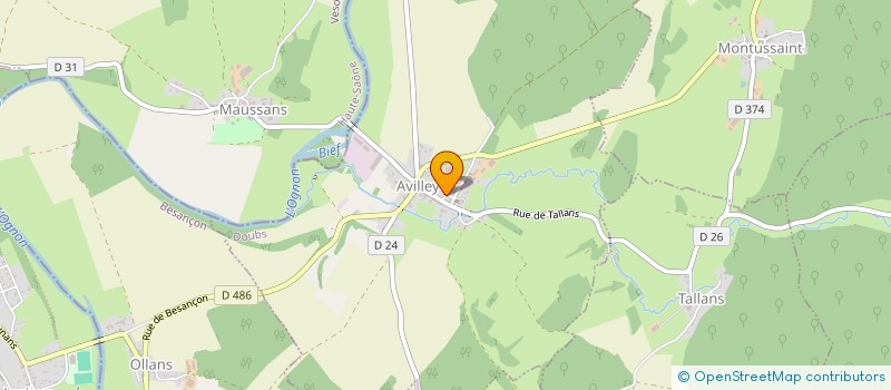 localisation de l'entreprise EARL SOUS LA CURE à AVILLEY