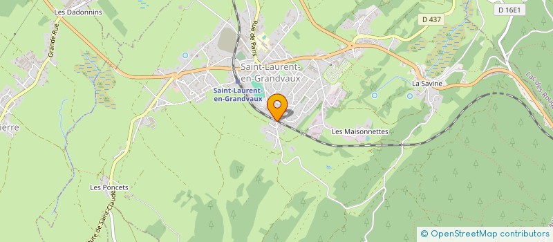 localisation de l'entreprise EARL SOUS LES GYS à SAINT-LAURENT-EN-GRANDVAUX