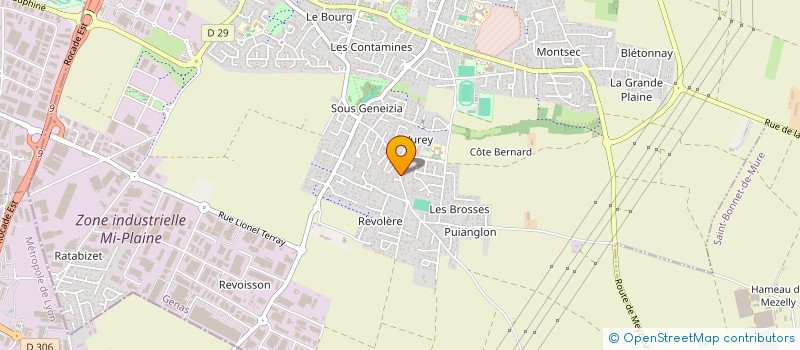 localisation de l'entreprise EARL  SOUS LES VIGNES  GENAS