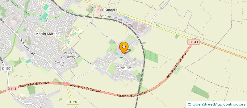 localisation de l'entreprise EARL SOYEZ YVES  AWOINGT