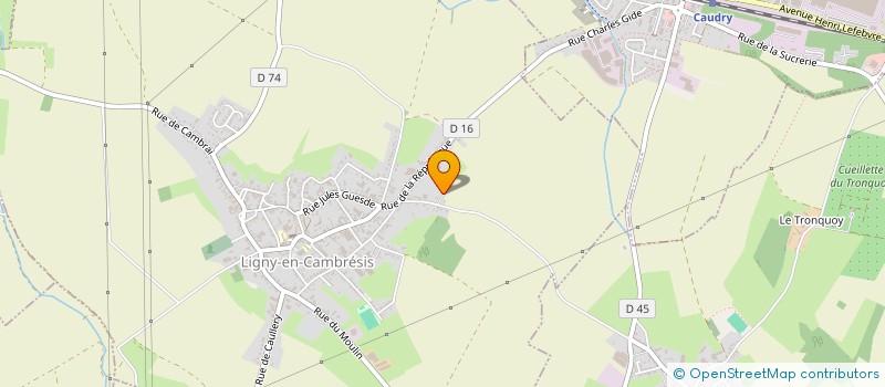 localisation de l'entreprise EARL SPICE  LIGNY-EN-CAMBRESIS