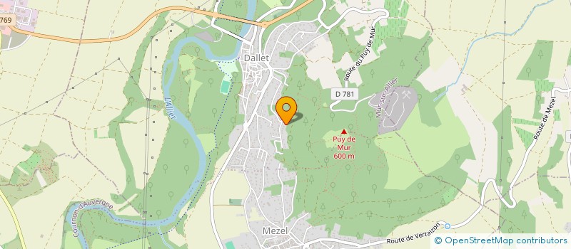 localisation de l'entreprise EARL ST ALYRE  MUR-SUR-ALLIER