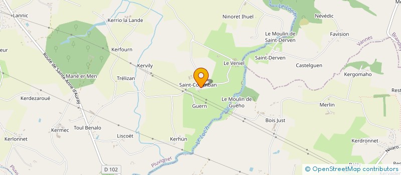 localisation de l'entreprise EARL ST COLOMBAN  PLUVIGNER