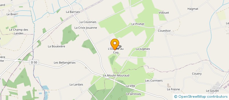 localisation de l'entreprise EARL ST CONWOION à COMBLESSAC