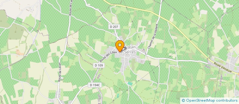 localisation de l'entreprise EARL STEPHAN RODIER  SAINT-JEAN-DE-SERRES